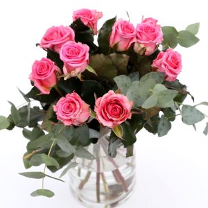 Bleikur rósavöndur