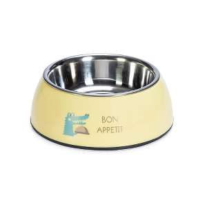 Plastskál fyrir hvolpa - gul