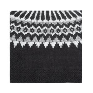 Hekla servíettur Lopi - svartur