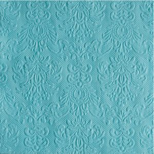 Grænbláar servíettur