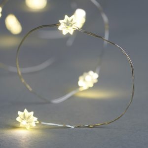 Silke blóm 20 ljósa - batt