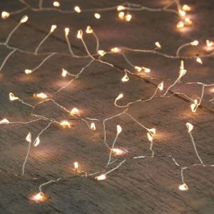 Led wire IVY sería, silfur vír - hvít ljós