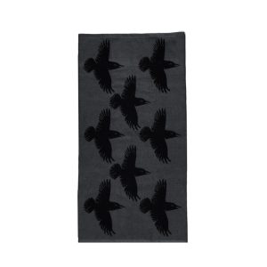 Vorhús handklæði Hrafnar - dökkgrátt