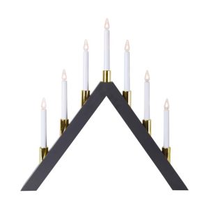 Halla aðventuljós, 7 ljós - grátt