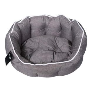 Dogman Buddy Oval hundabæli - grátt