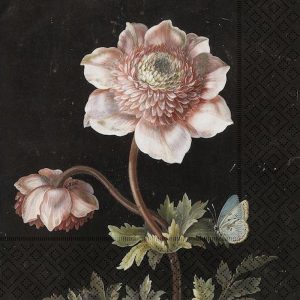 Servíettur - bleikt blóm