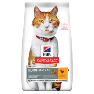 HILL'S Sterilised Adult Dry Cat Food with Chicken Bag