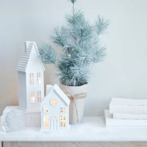 Seholia kertahús - hvít