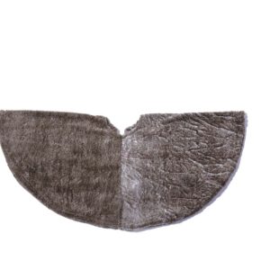 Jólatrésdúkur gerviskinn - brúnn