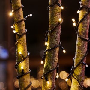 Tech-line 45 ljósa, svört snúra - hlý ljós