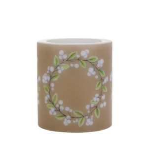 Hekla kerti Snjóber - brúnt