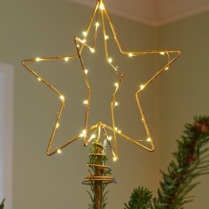 Christina jólatréstoppur - gylltur