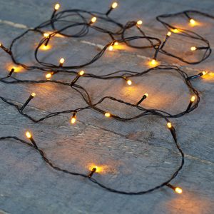 Premium lights ljósasería, svört snúra - hlý ljós