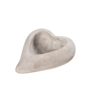 Steypt hjarta - grátt