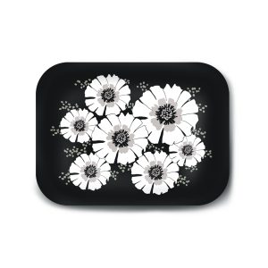 Vorhús bakki Villiblóm - svartur