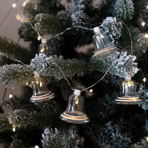 Tiffany bjöllusería 8 ljós - glærar