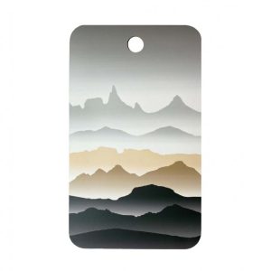 Vorhús skurðarbretti Fjallasýn - gult