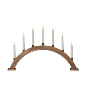 Gillian aðventuljós, 7 ljós - brúnt