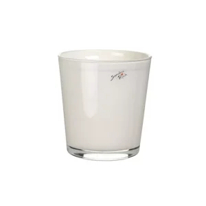 Orkideupottur Sandra Rich - hvítur