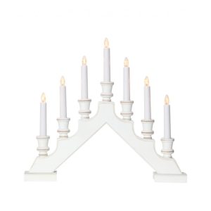 Sara aðventuljós - hvítt