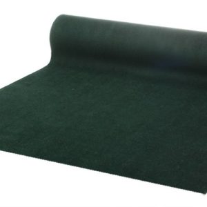 Dökkgrænn flauels renningur