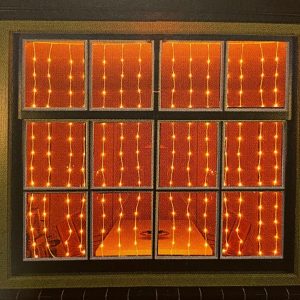 Flex Wire gardína, glær snúra - hlý hvít