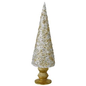 Wonderland tré 42 cm - silfur