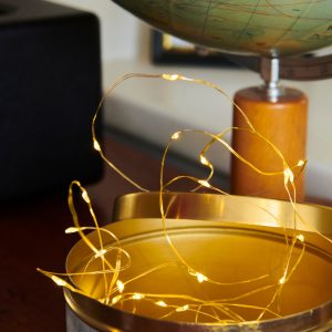 Knirke ljósasería - gylltur vír