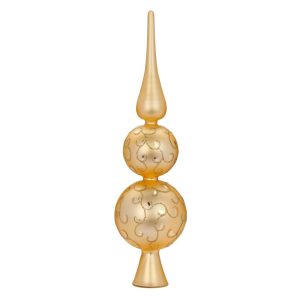 Toppur, 31 cm - gylltur matt