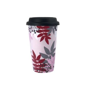 Vorhús thermokrús með loki, bleikur - Garðveisla