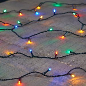 Premium LED ljósasería, svört snúra - marglit ljós