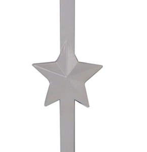 Hengi fyrir hurðakransa, stjarna - hvítt