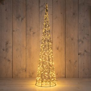 Keila 600 ljósa svört, hvít ljós - úti