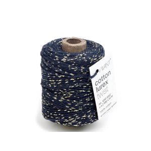 Cotton lurex borði með glimmerþræði