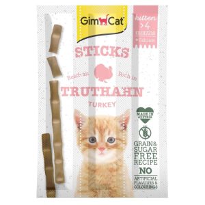 GimCat Kitten Sticks með kalkún - 3stk