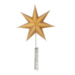 Isa jólatréstoppur - gyllt