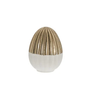 Evienne egg - hvítt/ gyllt