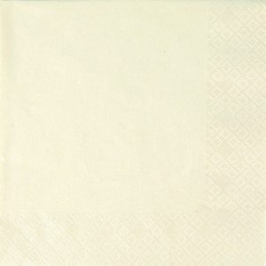 Perluhvítar servíettur