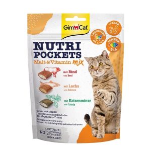 GimCat Nutri Pockets Malt & Vitamin Mix – 150g