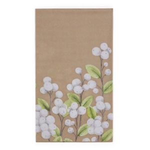 Hekla ílangar servíettur Snjóber - brúnar