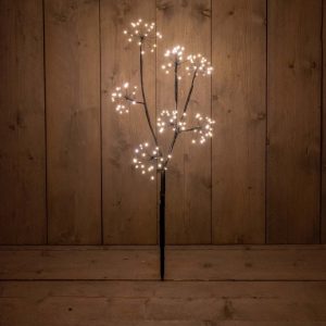 Ljósagrein svört, 140 hvít ljós - úti