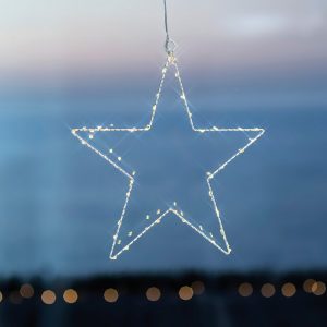 Liva stjarna 40 ljós - hvít, batt