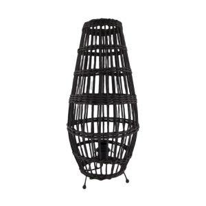 Bambus gólflampi - svartur