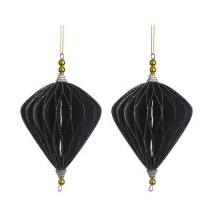 Pappírskúlur 2 stk - svartar