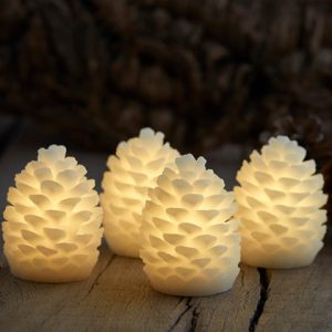 Clara vaxkönglar frá Sirius, 4 stk - batt