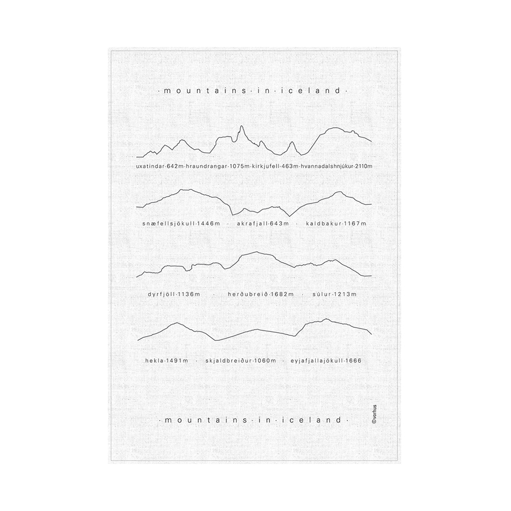 1. Teatowel_GardenParty white 40×60 cm on grey tea towel 50×70 c