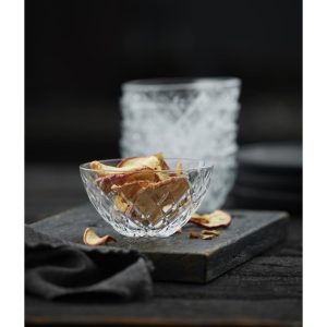 Sorrento skálar 12cm, 6 stk - glærar