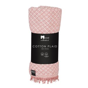 Teppi 170x130 cm - bleikt