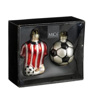 Jólaskraut fótboltasett, bolti og treyja