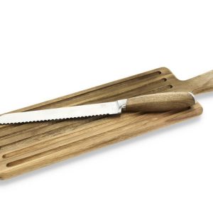 Acacia brauðbretti m/hníf  frá Holm